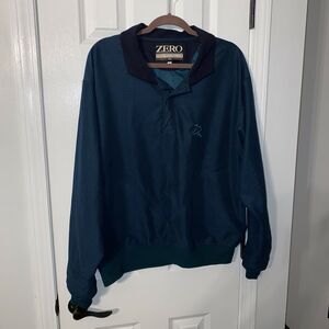 Zero Restriction Golf Pullover Men's Medium Green Houndstooth